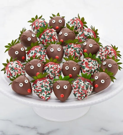 Reindeer Theme Dipped Strawberries