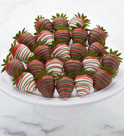 Holiday Cheer Dipped Strawberries